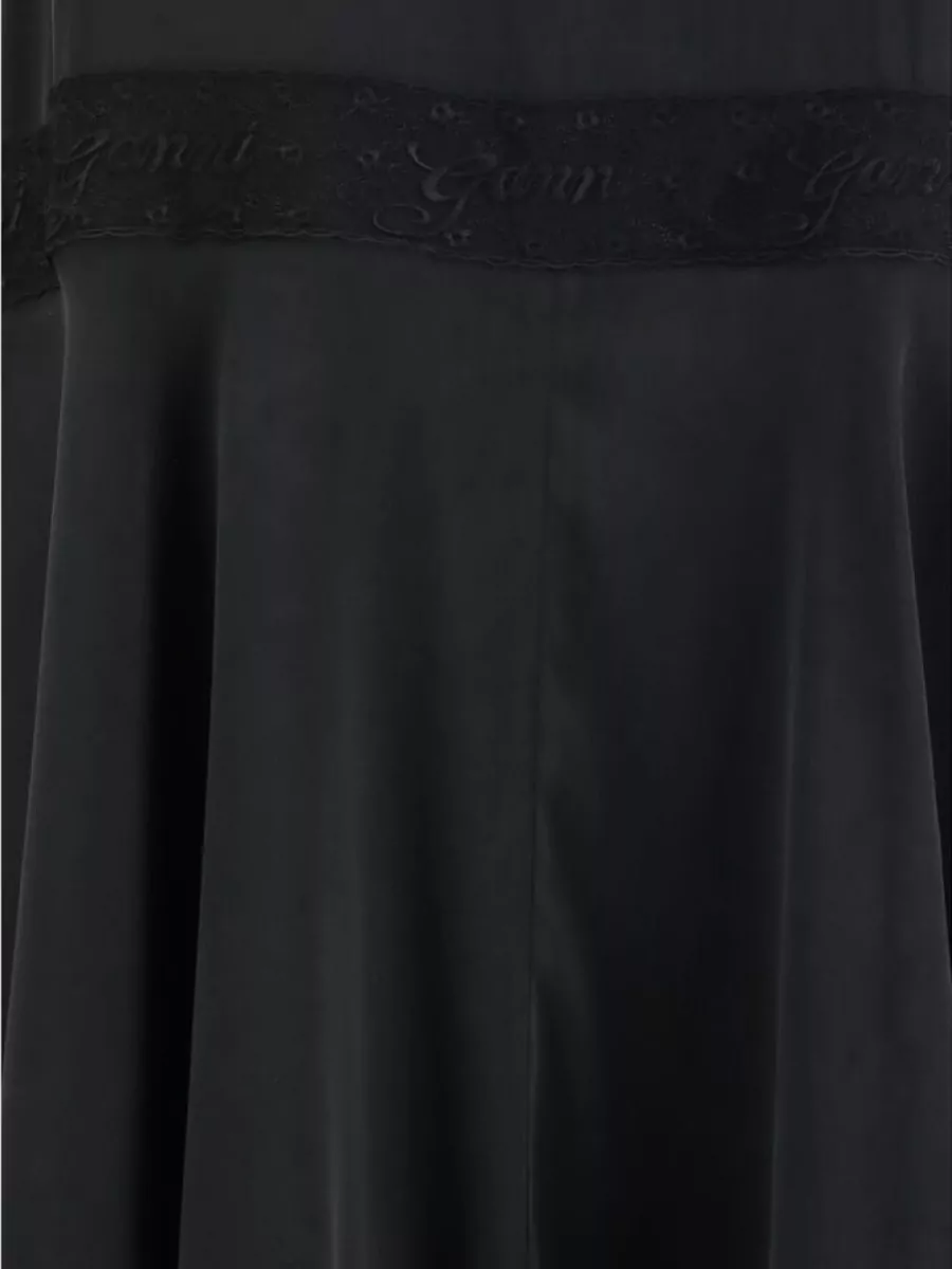 Ganni Silk lace maxi nightdress