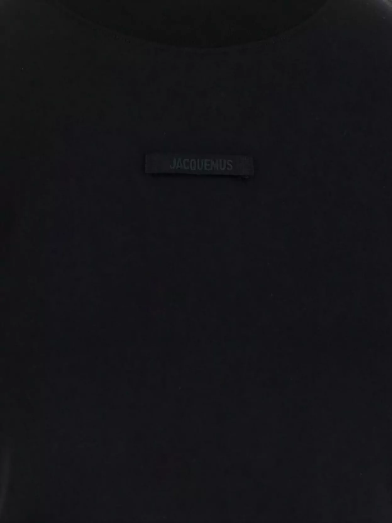 Jacquemus Cotton Stretch Crewneck T-Shirt With Logo Detail