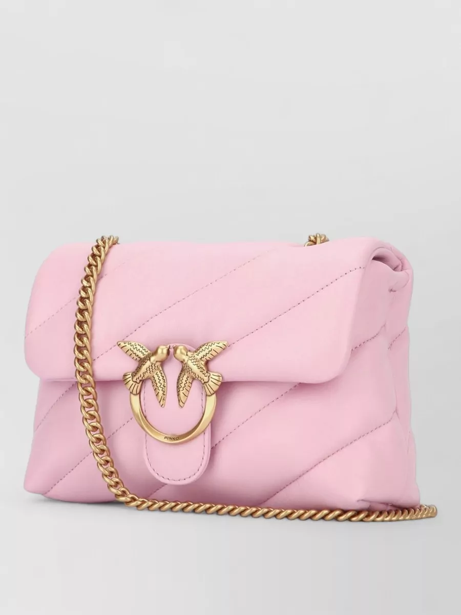Pinko Love Bag Puff Mini Leather Quilted Shoulder Bag