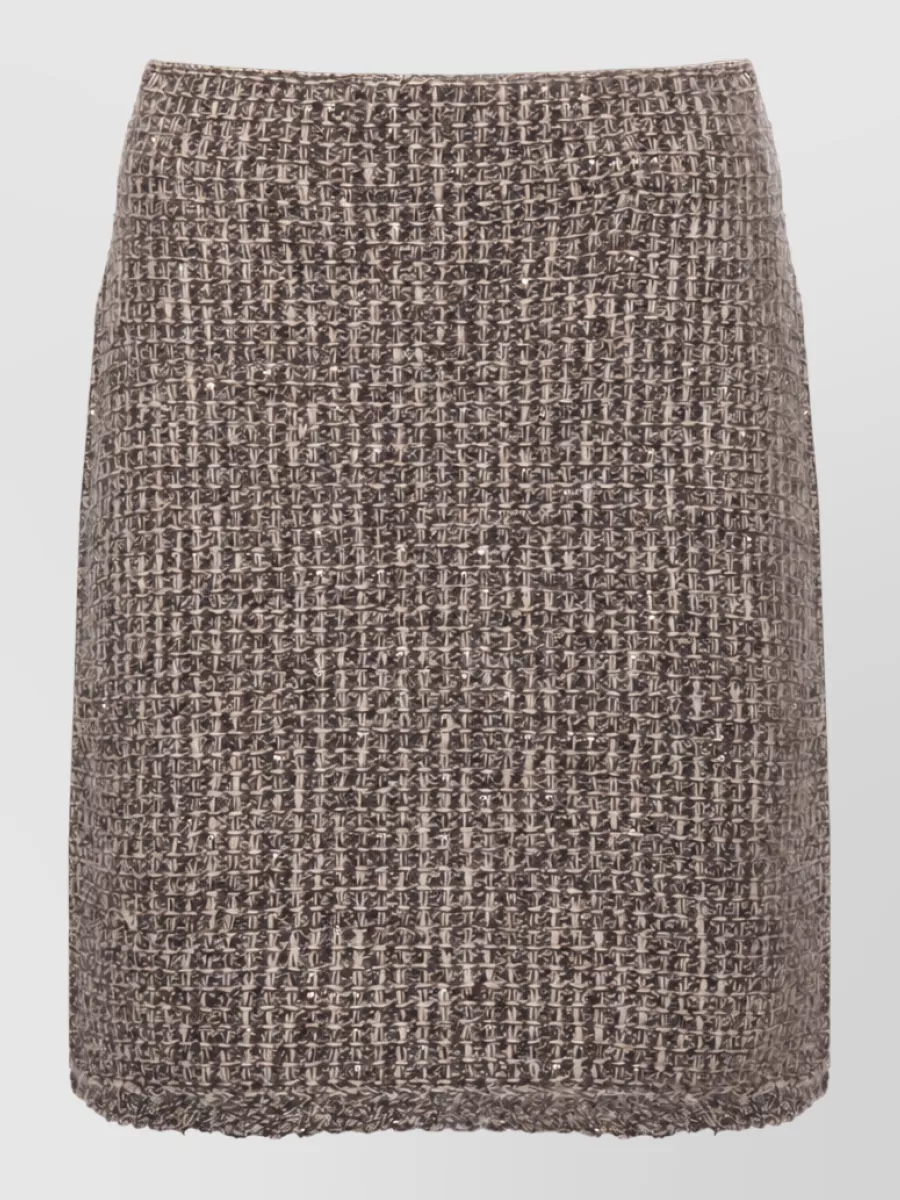 Fabiana Filippi Sequin wool-blend midi skirt