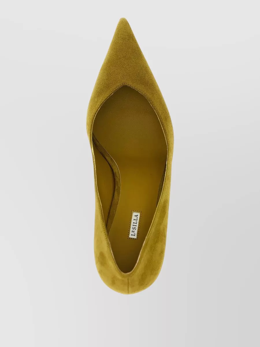 Le Silla Suede V-Neck Pumps