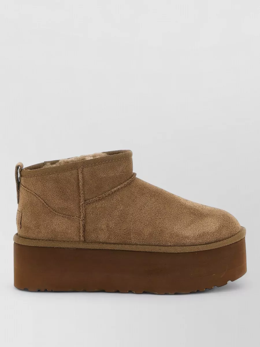 Ugg Leather Classic Ultra Mini Platform Slippers
