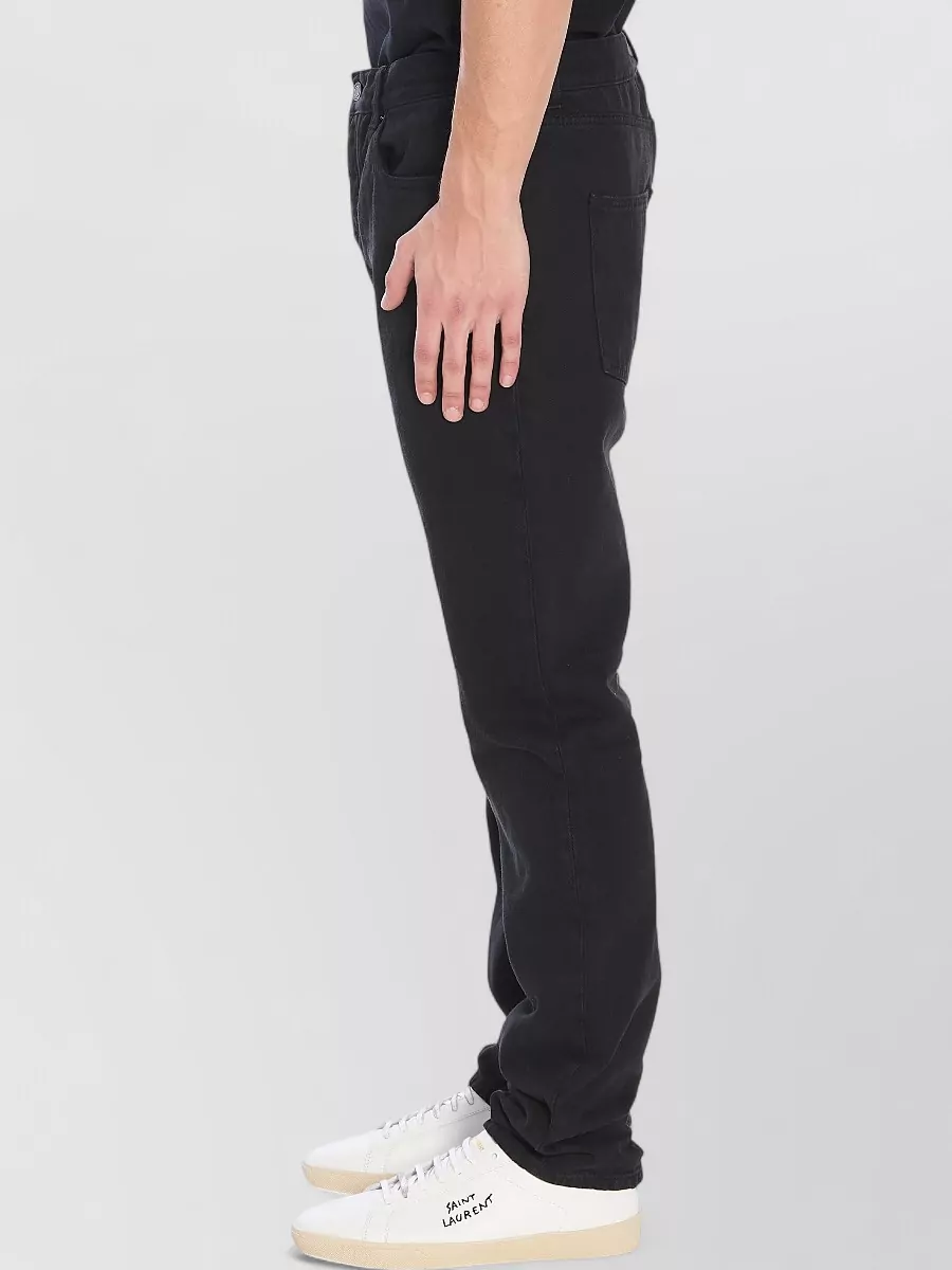 Saint Laurent Denim Trousers Medium Rise Slim Cut