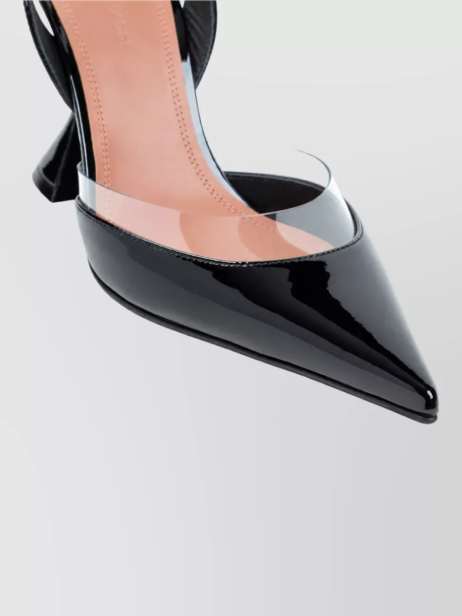 Amina Muaddi Patent Leather Slingback Mules