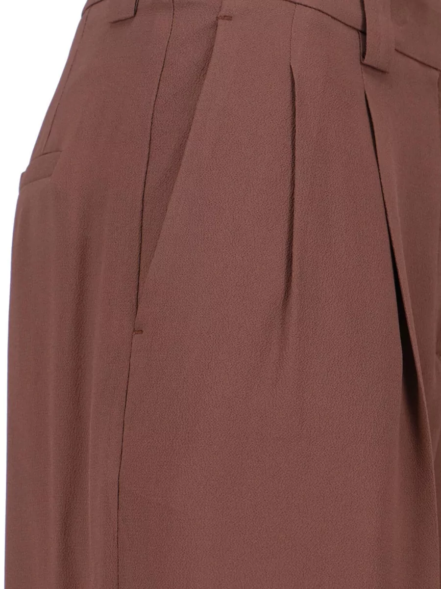 Incotex Silk Wide-Leg Trousers