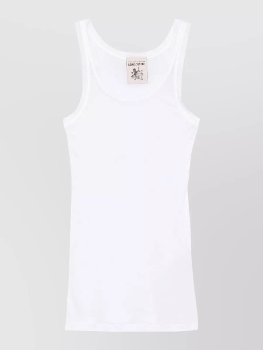 Semicouture Sleeveless Scoop Neck Tank Top