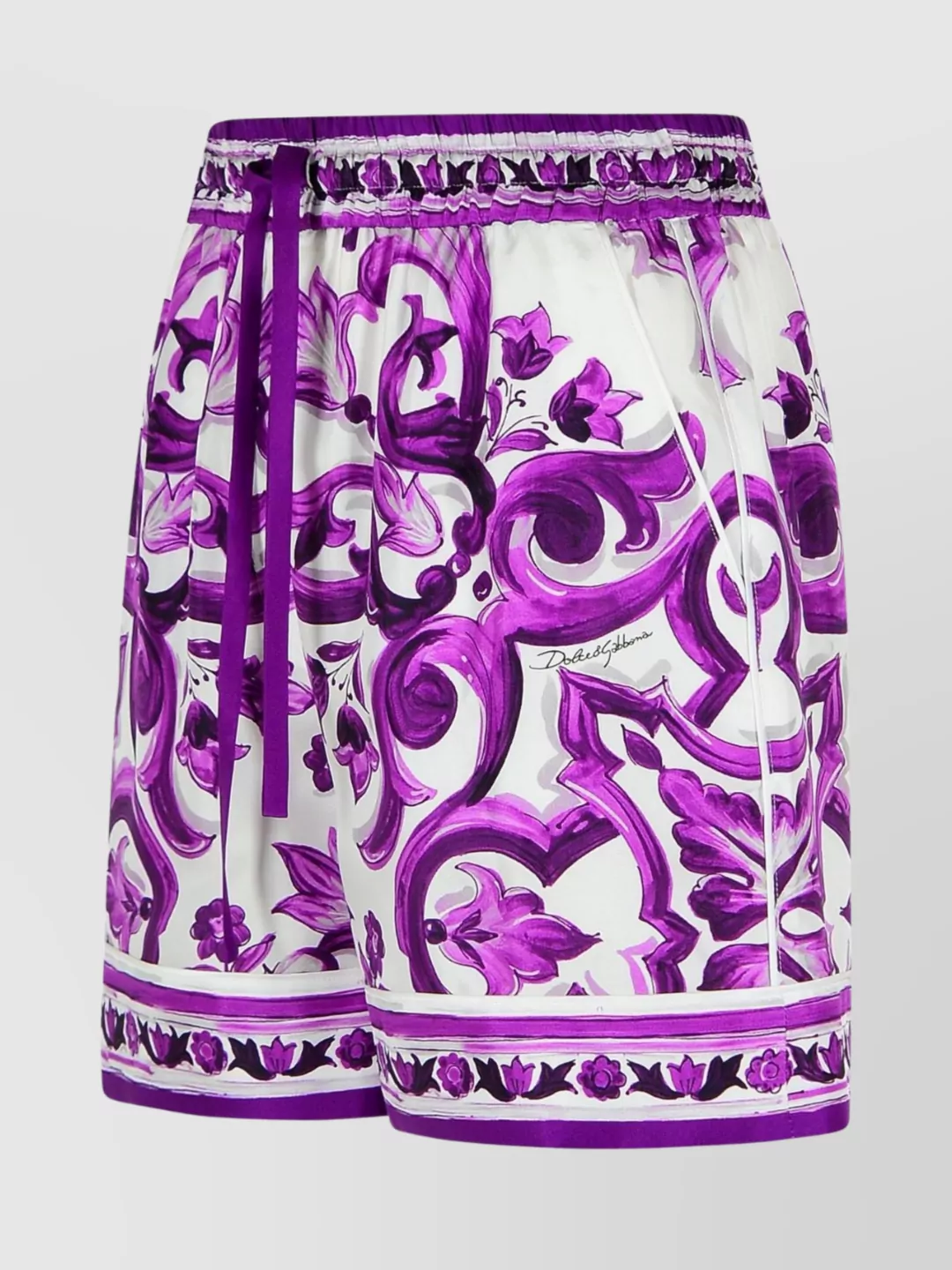 ショートパンツ DOLCE&GABBANA MAIOLICA PRINT TWILL SHORTS Dolce & Gabbana Majolica-print twill Silk Shorts Kids Women