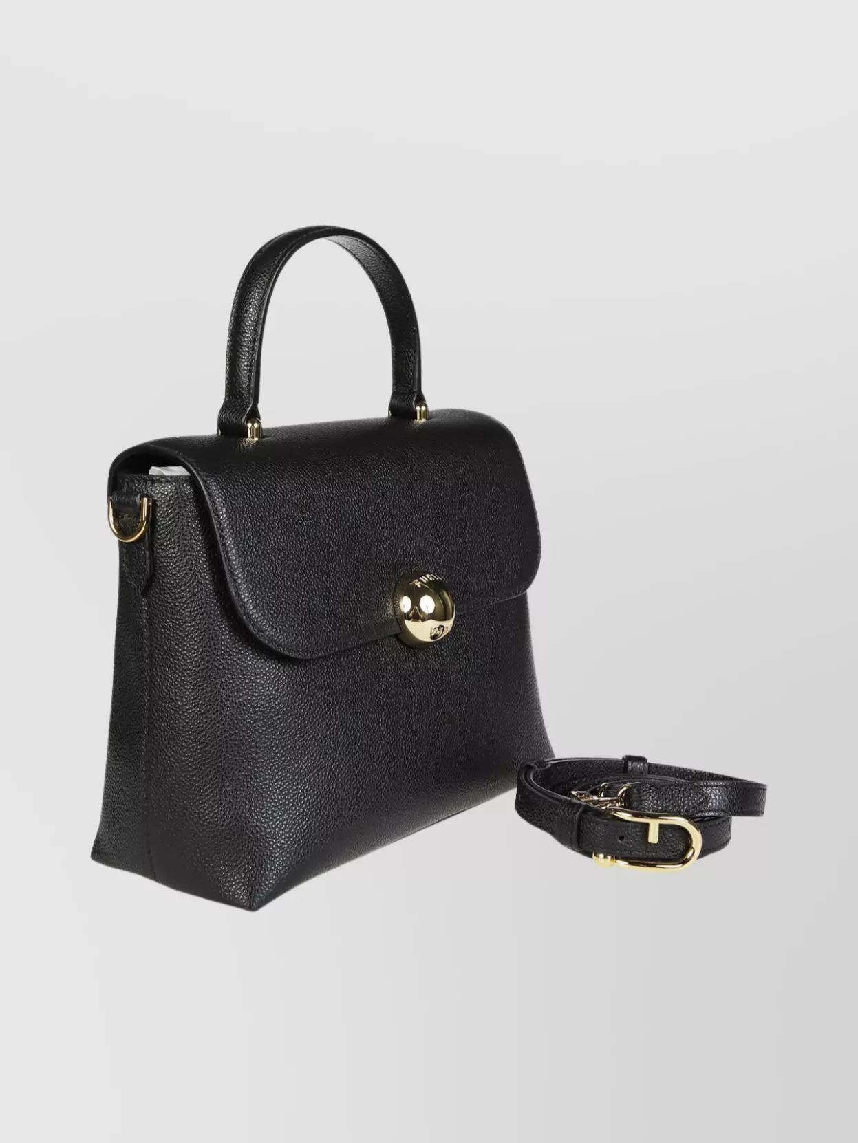 Furla Moonlight Textured Leather Shoulder Bag
