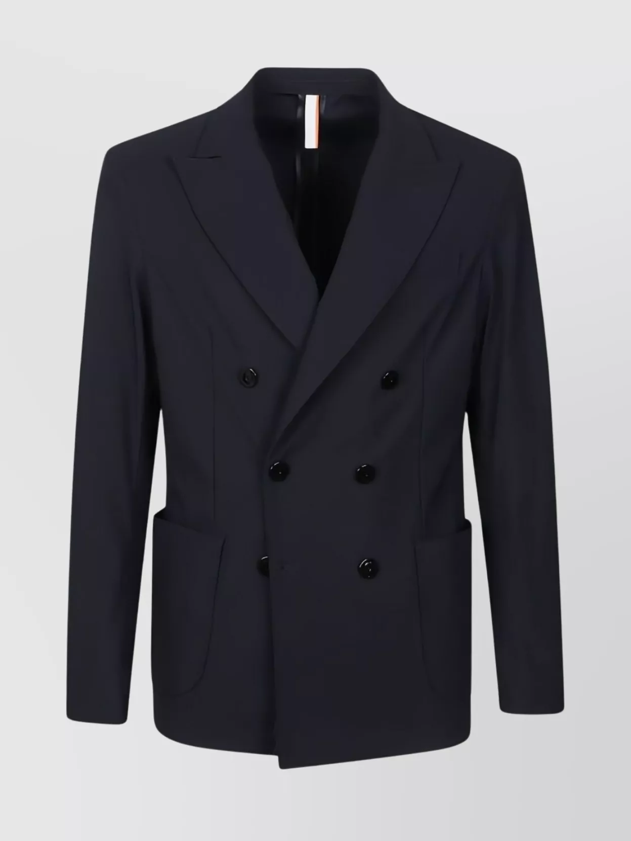 P.m.d.s Double-breasted Wool Blend Jacket In Blue