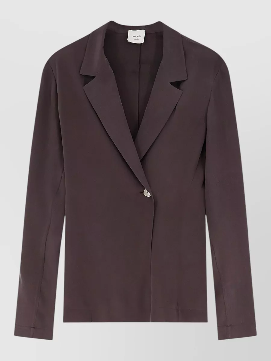 Alysi silk loose blazer