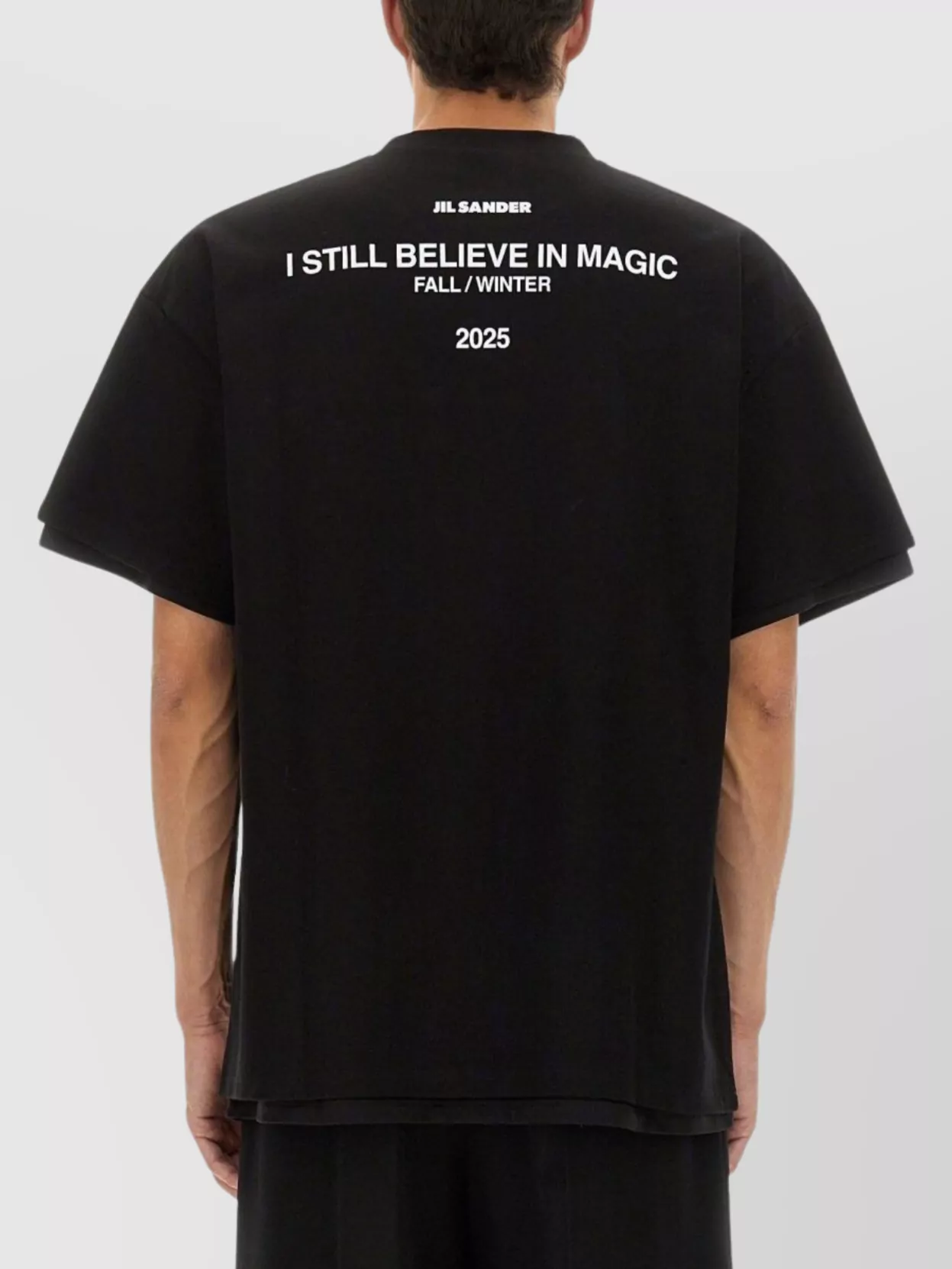 Jil Sander Graphic Oversized Crew Neck T-Shirt