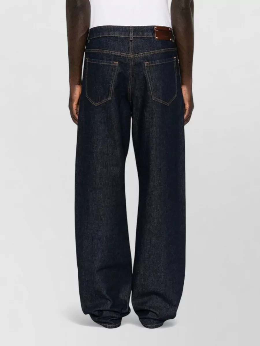 Dries Van Noten Cotton Straight-Leg Jeans
