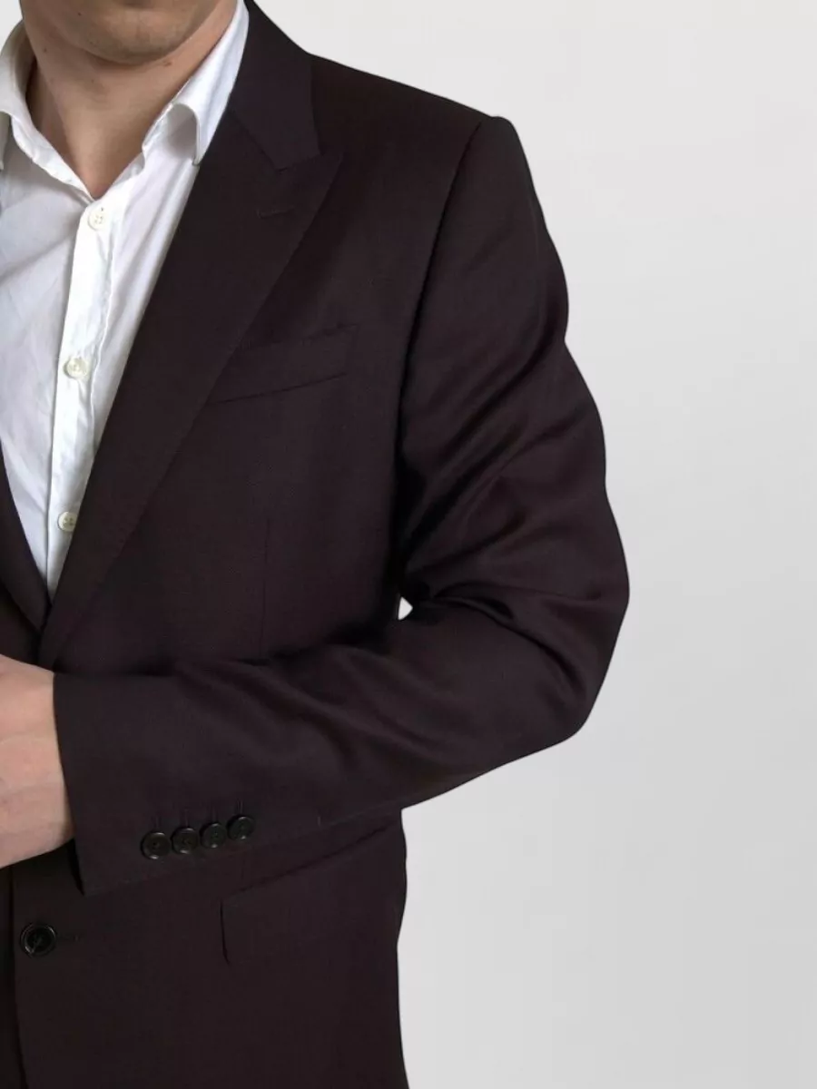 Dolce&Gabbana Silk Blend Single-Breasted Suit Jacket