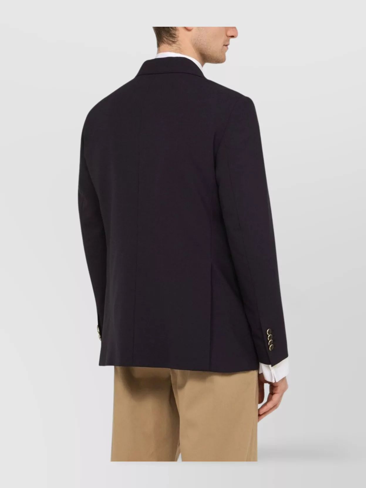 Pt Torino Single Breasted Wool Blend Jacket In Purple