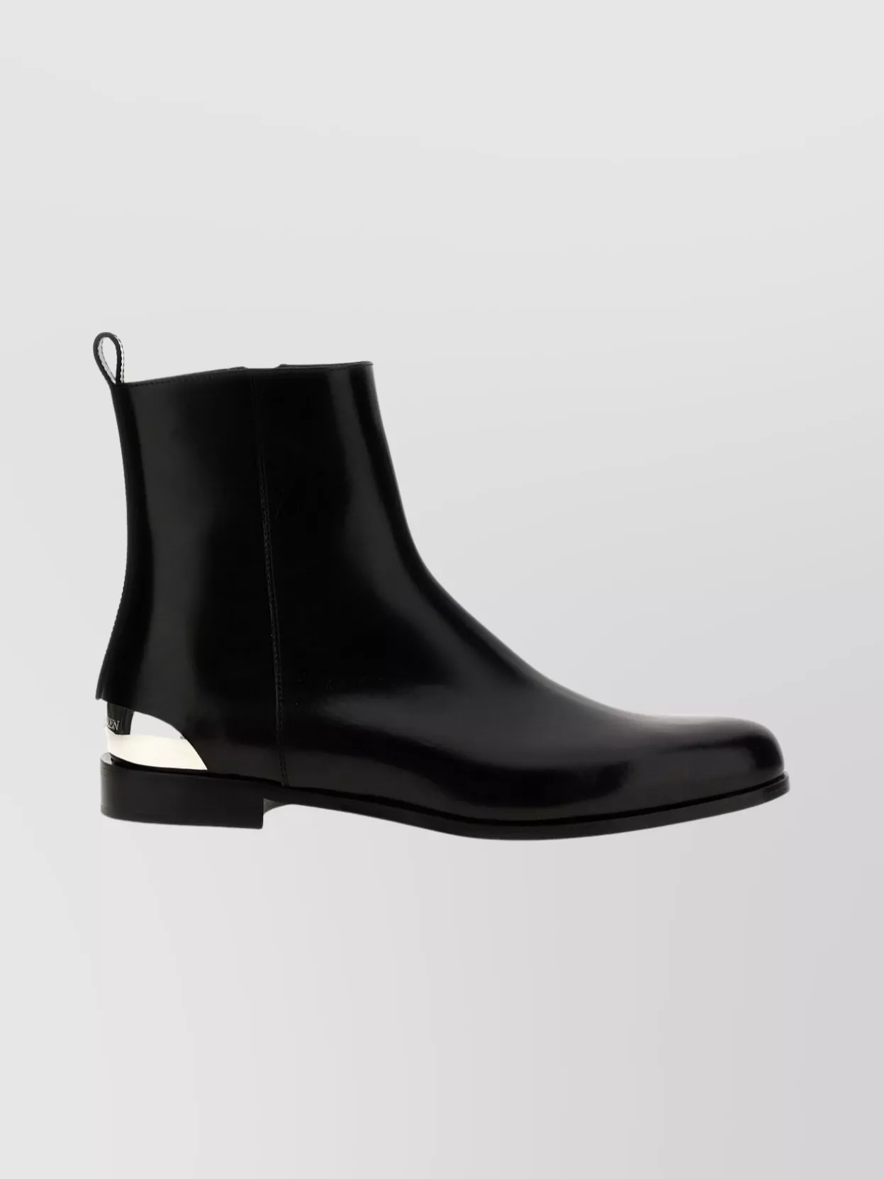 Mc Queen Ankle Boots With Pointed Toe And Pull Tab