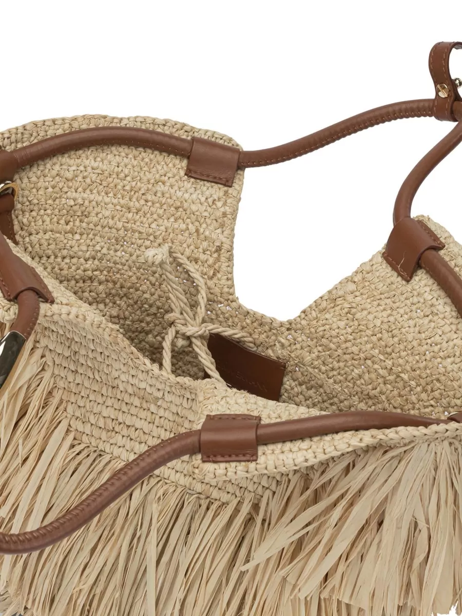 Zimmermann Raffia Fringe Beach Bag