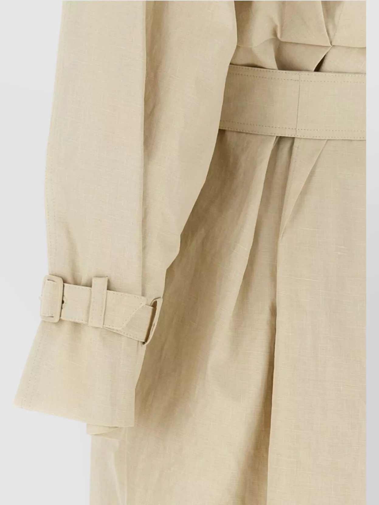 Max Mara Belted Long Raincoat Oversized Lapels