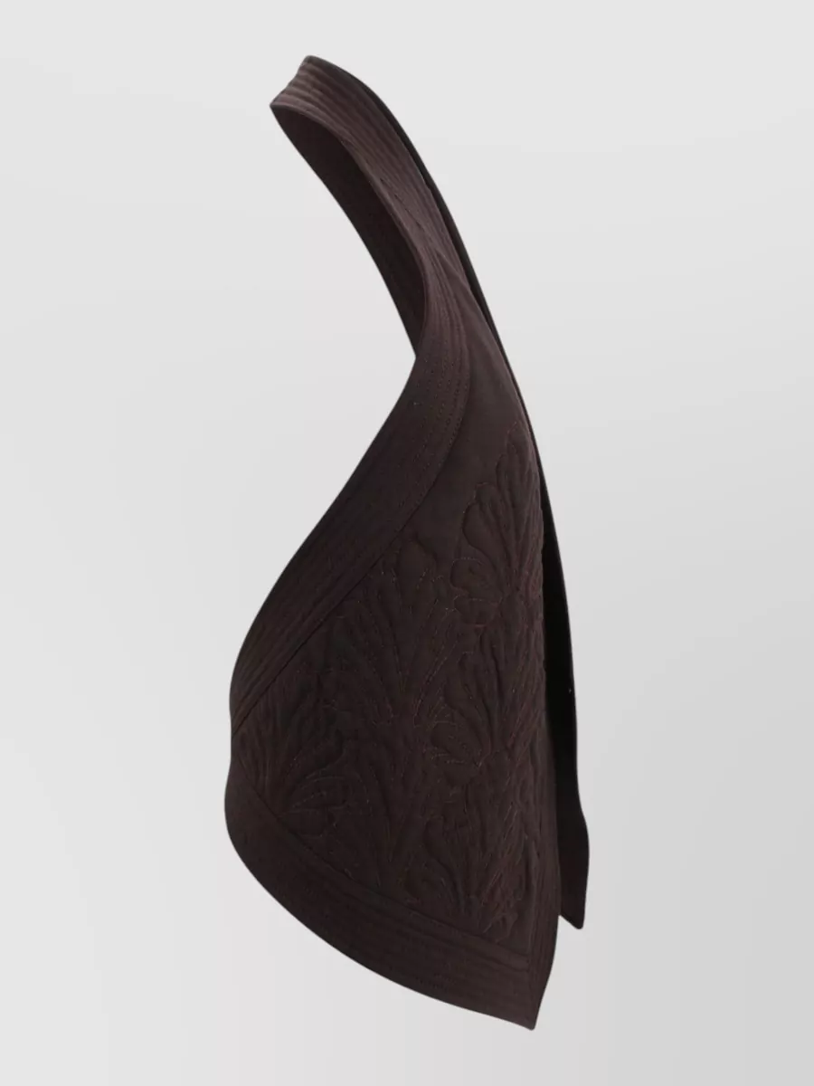 Alberta Ferretti Quilted Halterneck Gilet