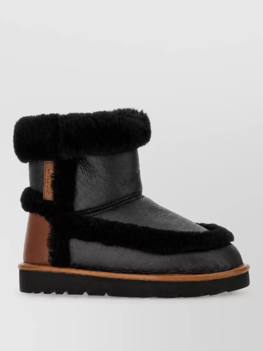 Chloé shearling slippers