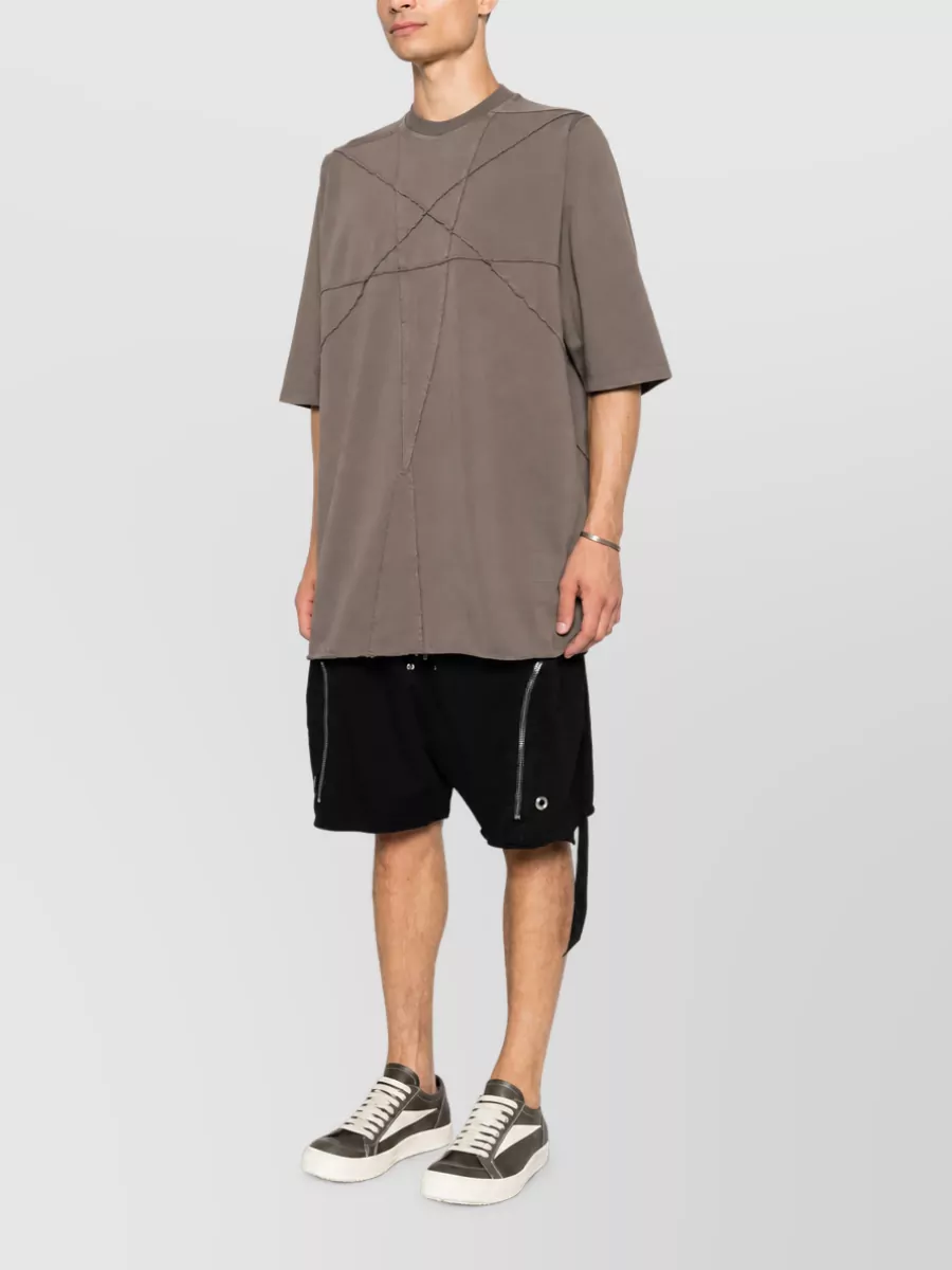 Rick Owens Drkshdw Pentagram Stitch Cotton Short-Sleeve T-Shirt