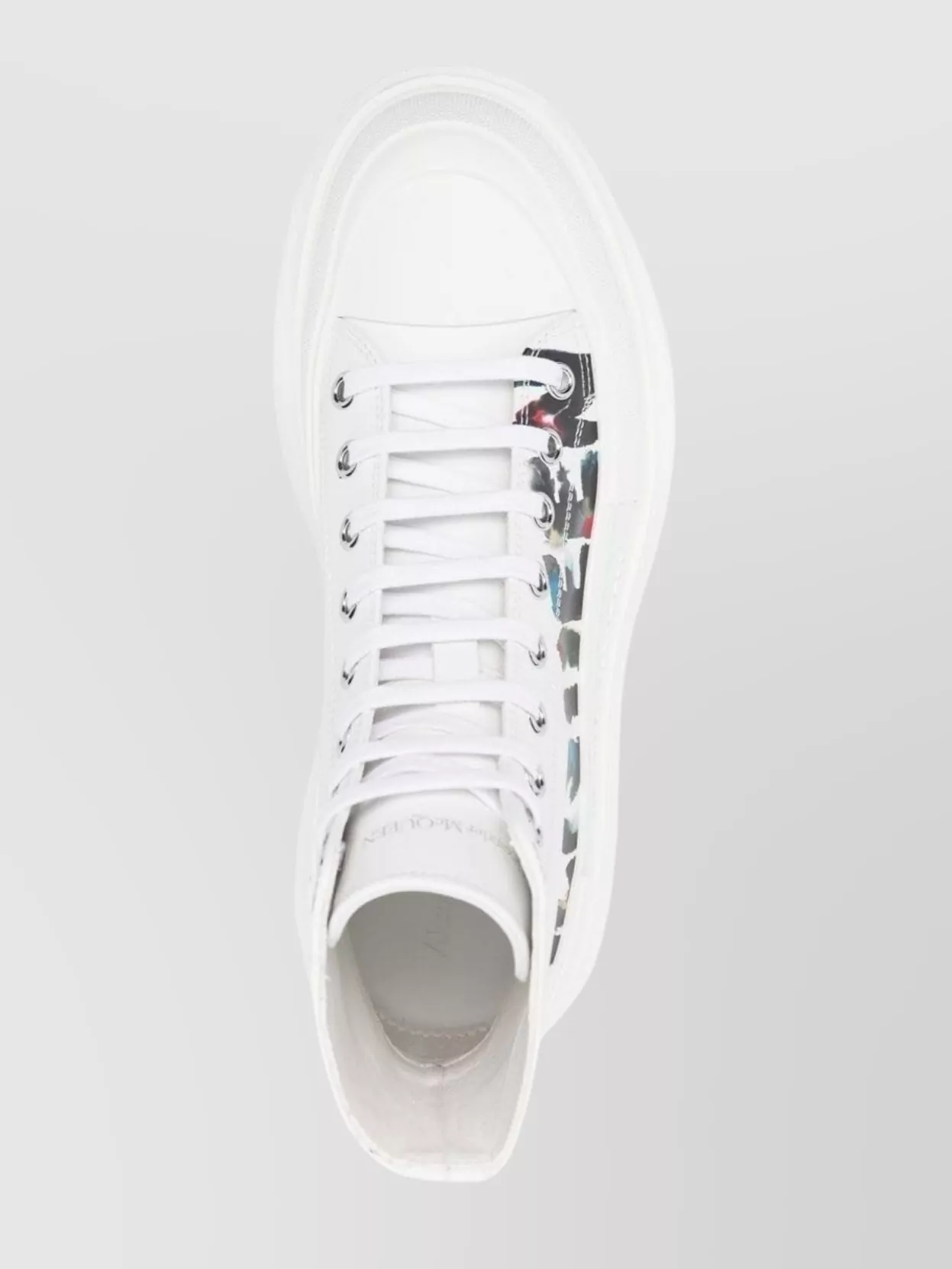 Shop Alexander Mcqueen Chunky Sole High-top Round Toe Boots