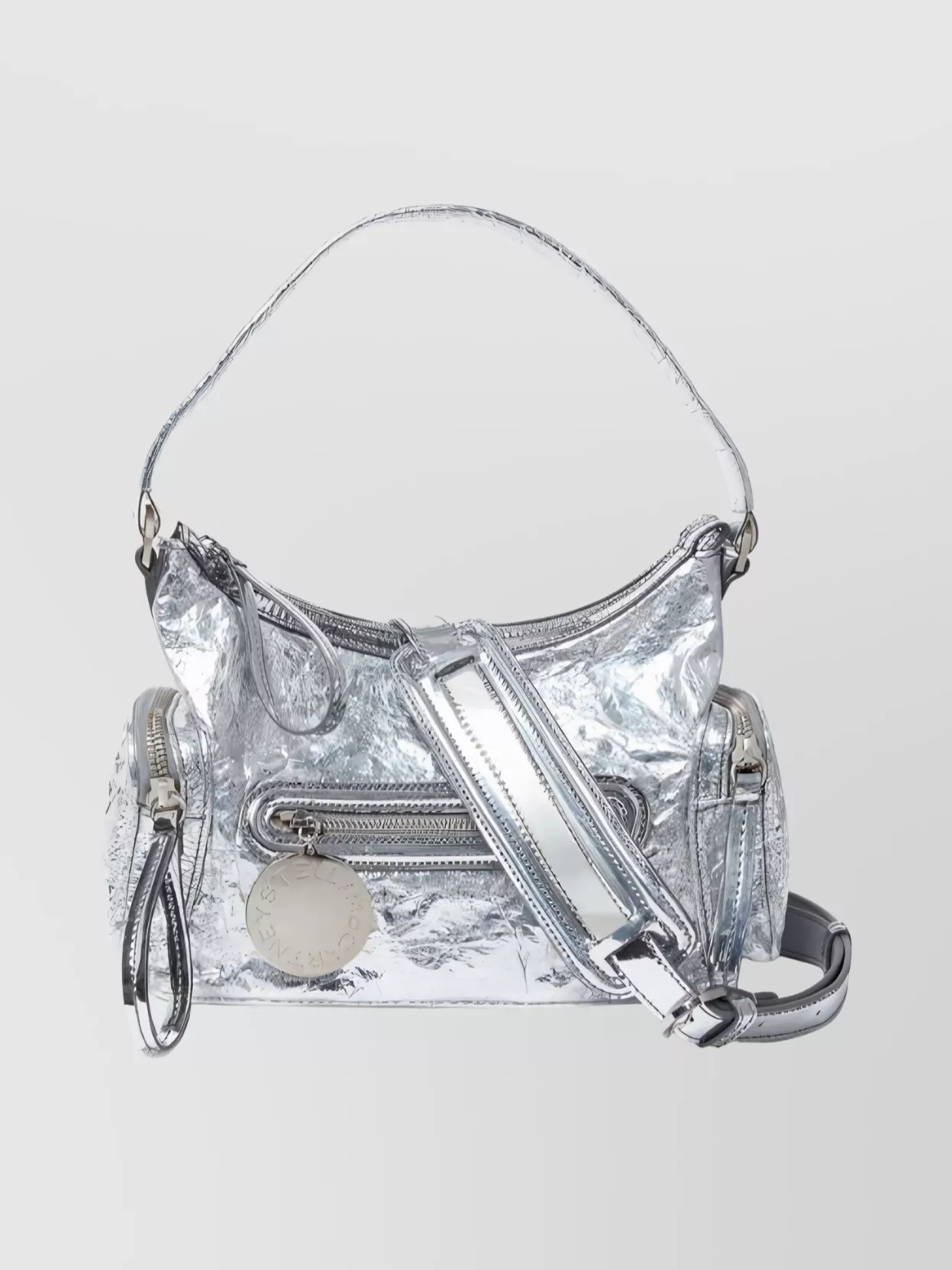 Stella Mccartney Dartmoor Shoulder Bag Collection In Metallic