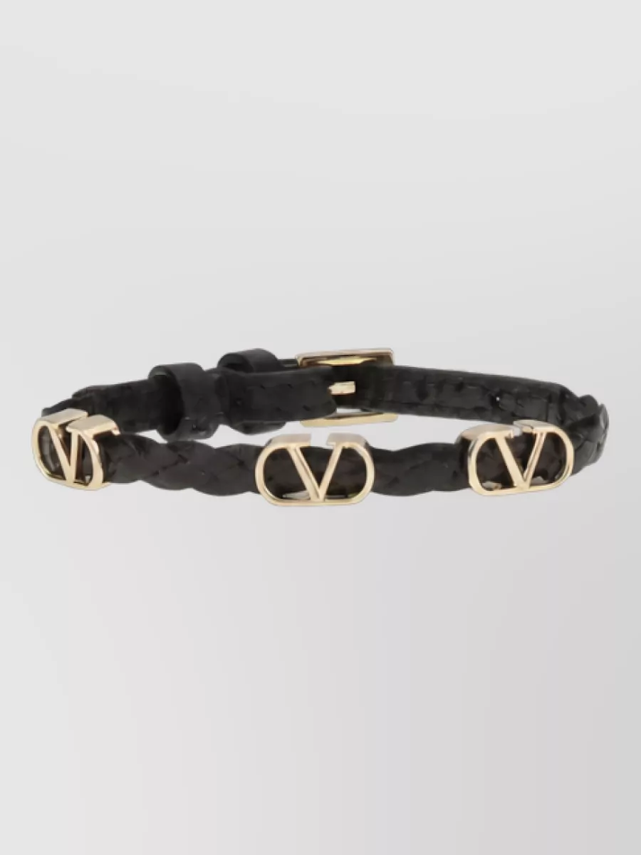 Valentino Garavani braided leather bracelet