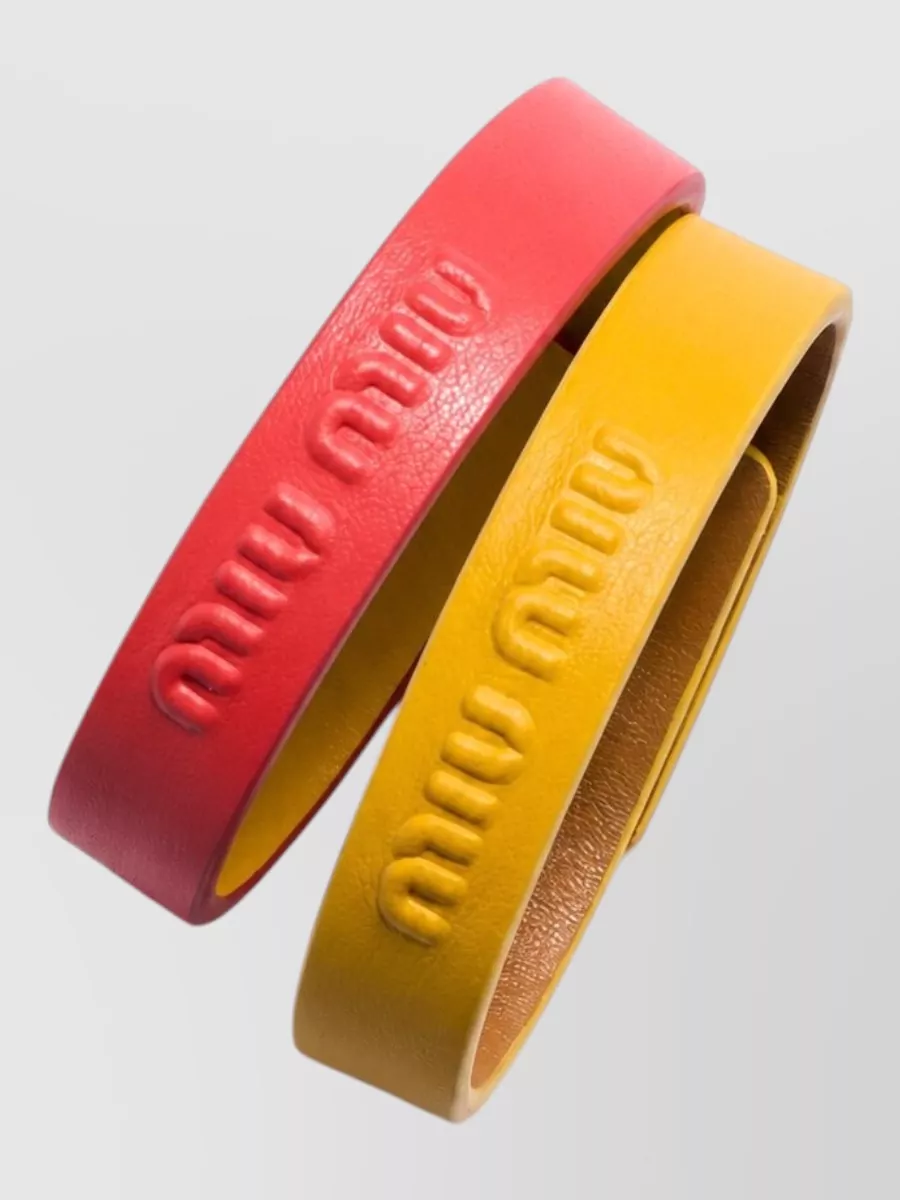 Miu Miu Fashion Jewelry Miu Soft Embossed