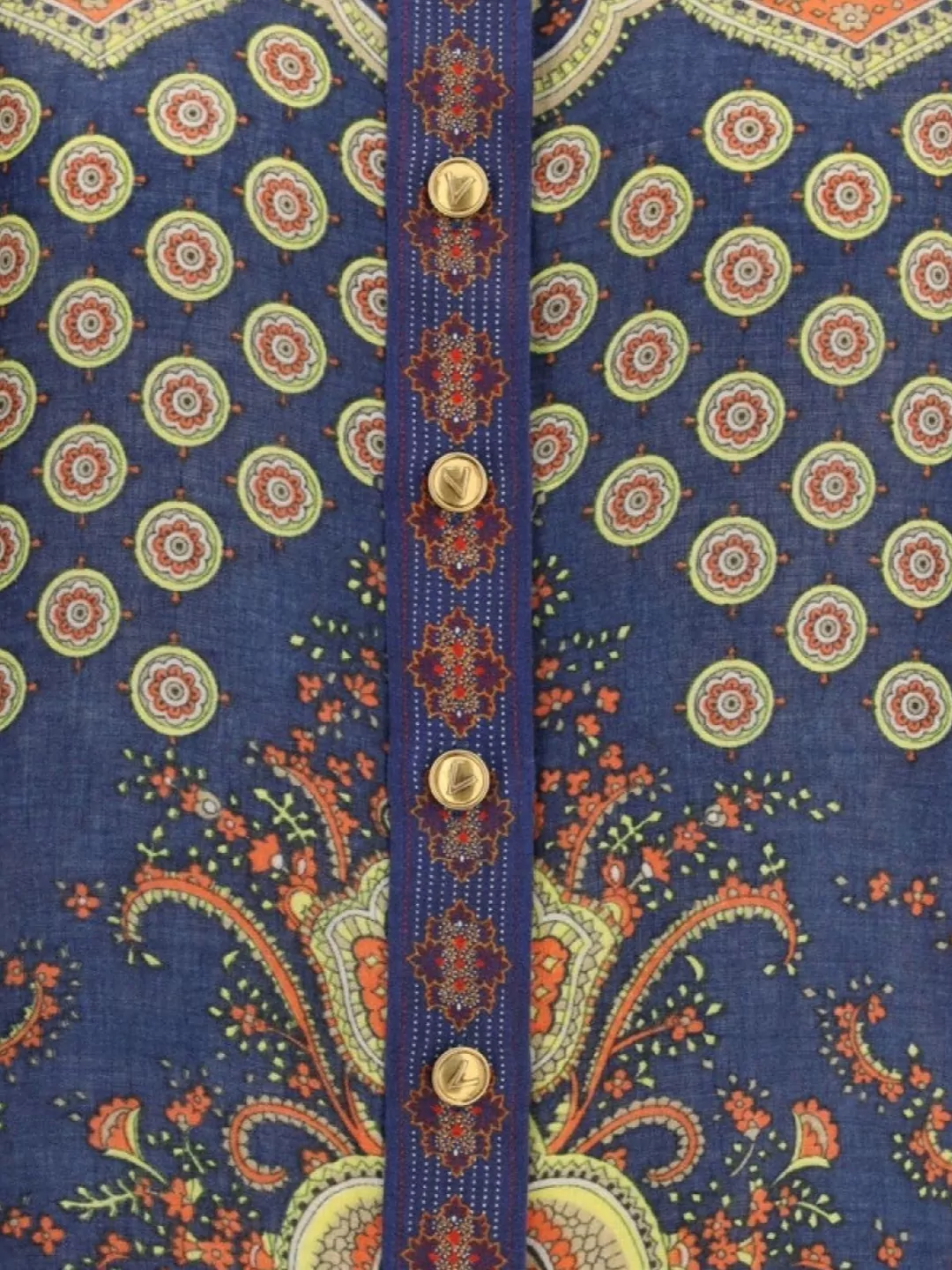 Shop Valentino Contemporary Baroque Paisley Collared Shirt
