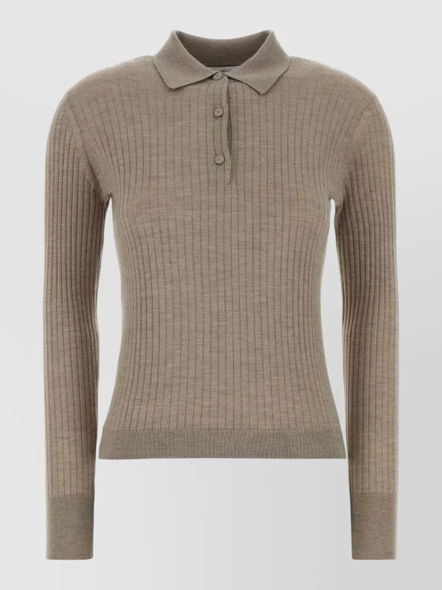 Max Mara cashmere silk polo shirt