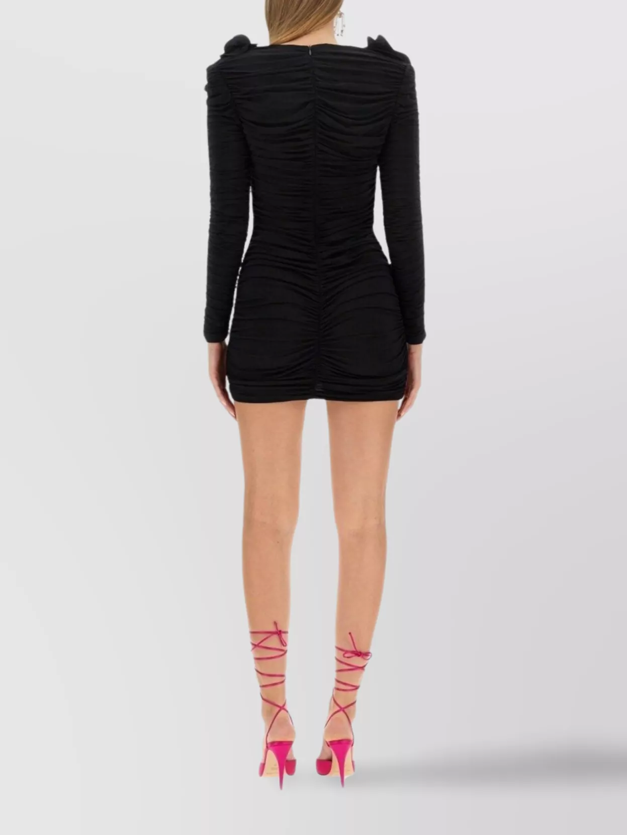 Magda Butrym Ruched Detailing Mini Dress Ruffles