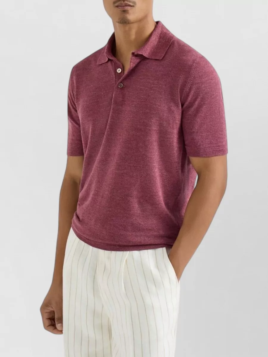 Brunello Cucinelli Striped Polo Shirt