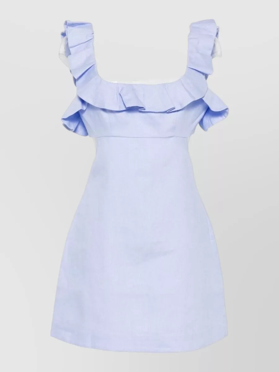 Zimmermann linen cutout mini dress