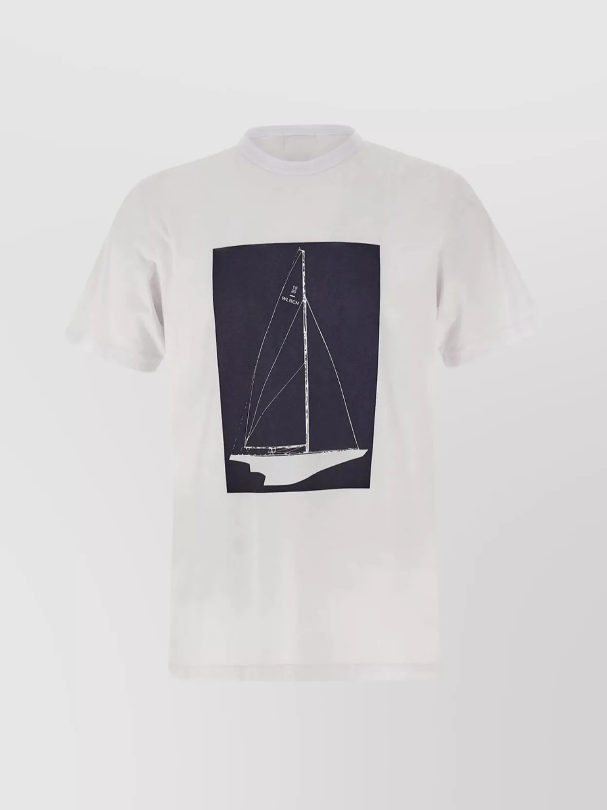 Shop Woolrich Graphic Logo Boat Print T-shirt