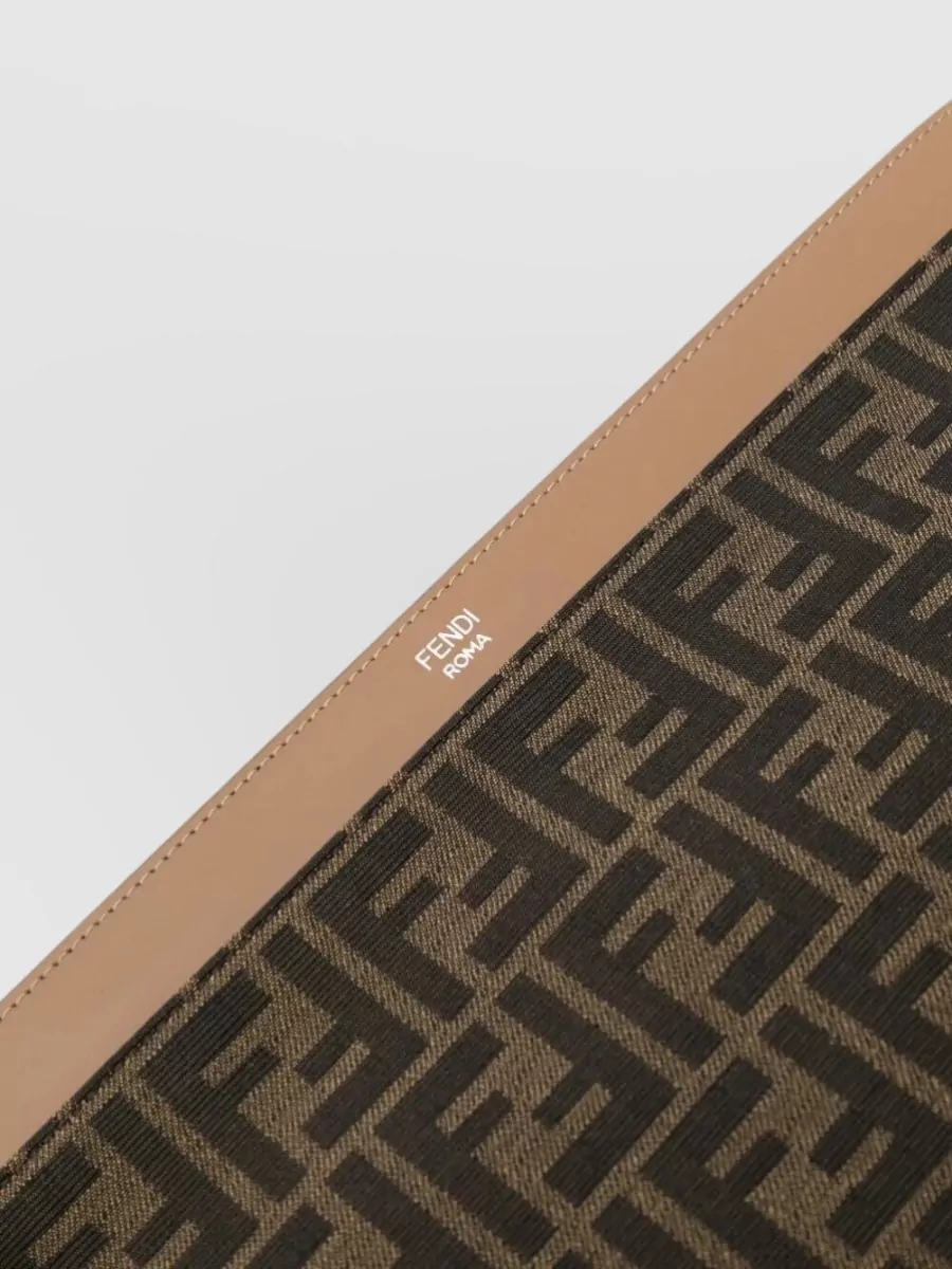 Fendi Large Monogram Clutch Top Handle