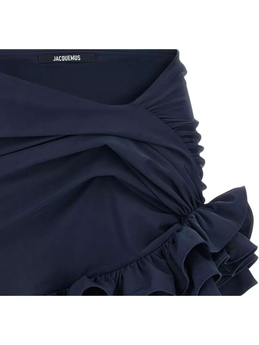 Jacquemus Asymmetric Ruffled Mini Skirt