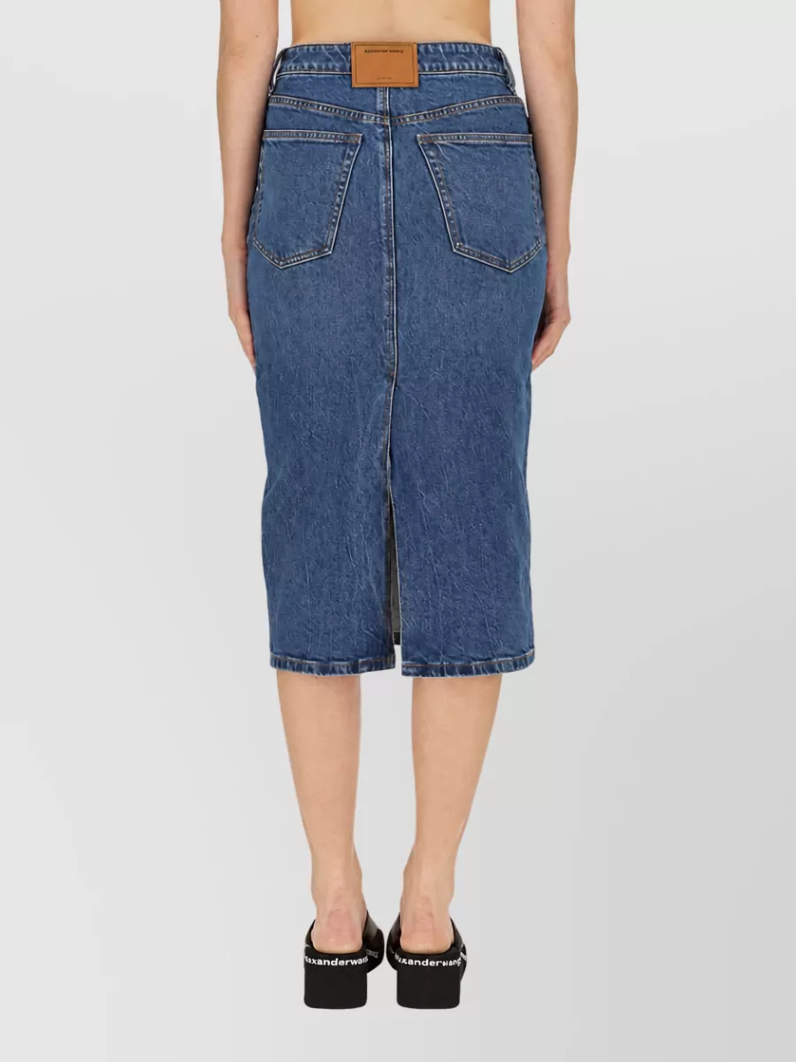 Alexander Wang Denim Midi Skirt