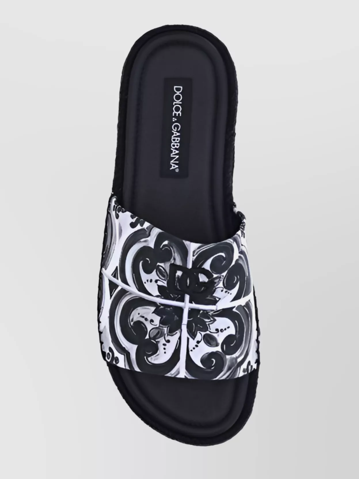 Dolce&Gabbana Shell Print Cotton Sandals