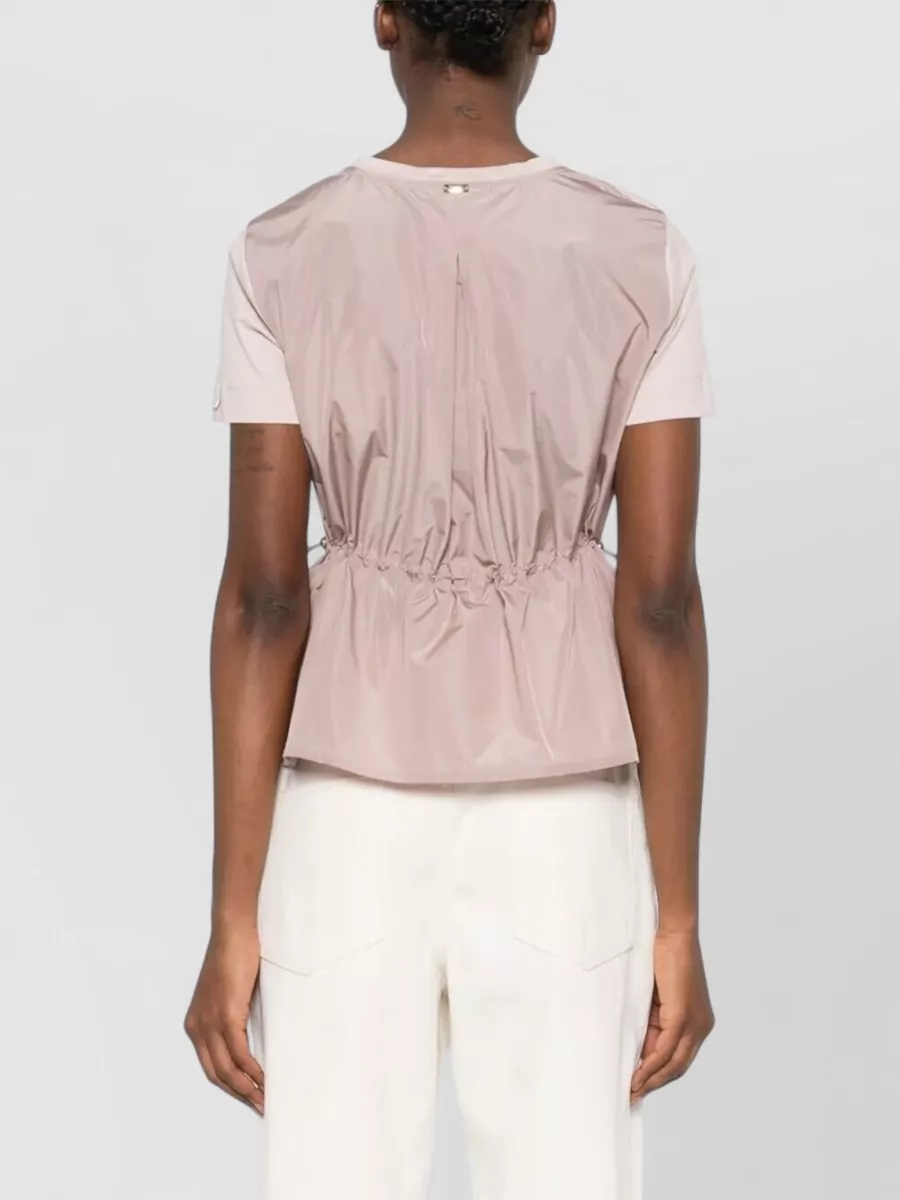 Herno Jersey T Shirt Contrasting Panel Drawstring