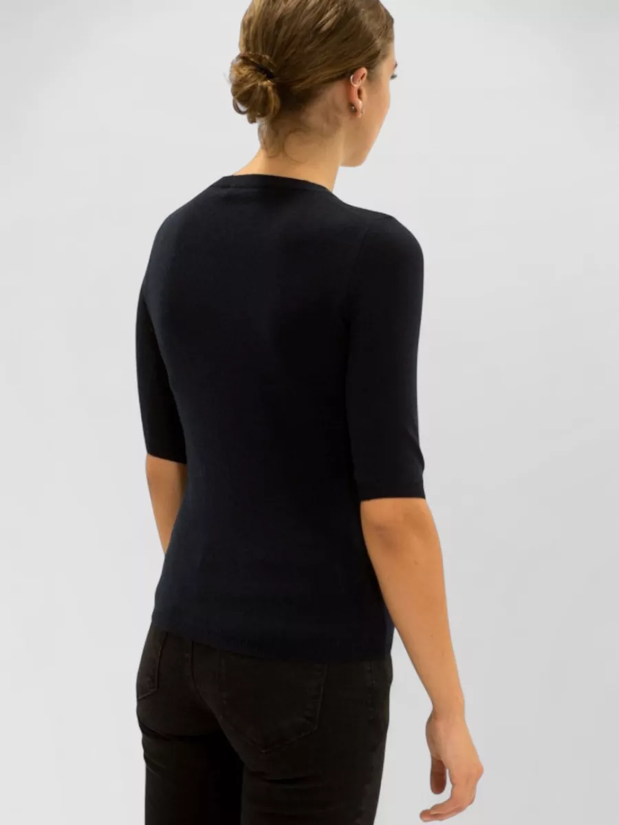 La Rose Cashmere 3/4 Sleeve Knitted Top