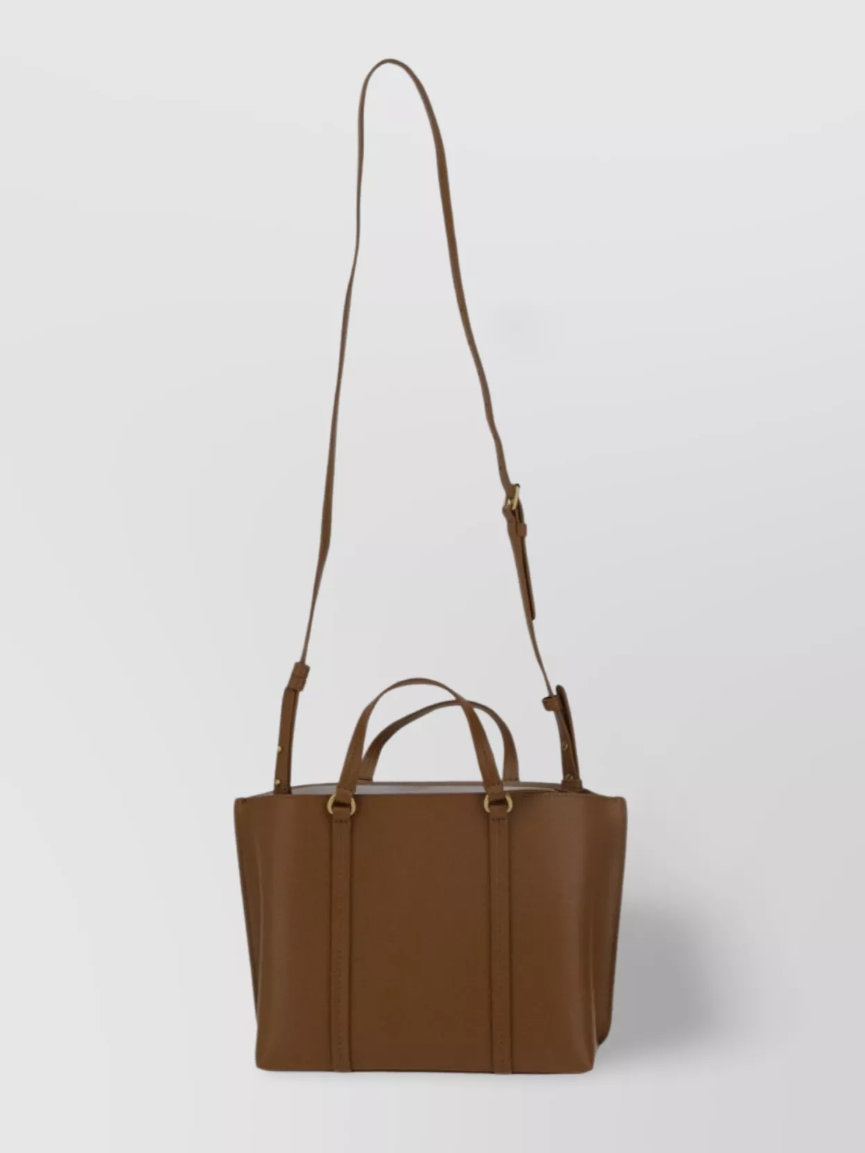 Pinko Carrie Leather Cross-body Bag With Top Handle In Brown