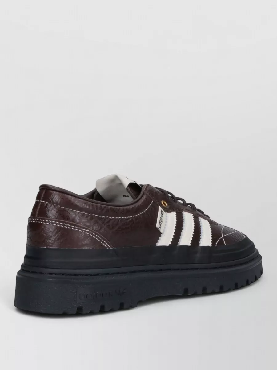 Adidas Leather Low Top Lace-Up Sneakers