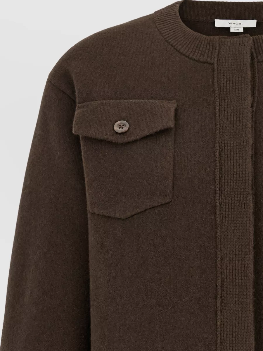 Vince Wool Fitted Cardigan