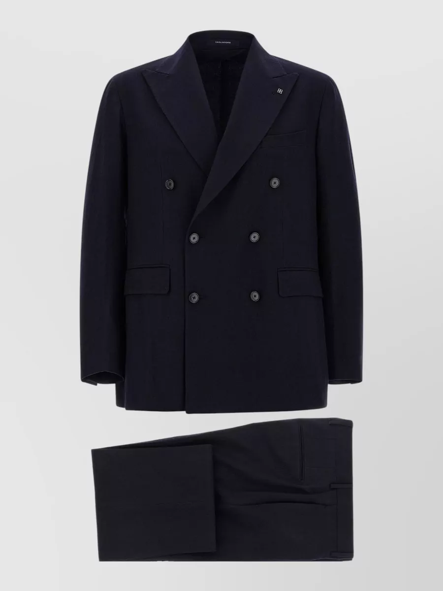 Tagliatore virgin wool double-breasted coat