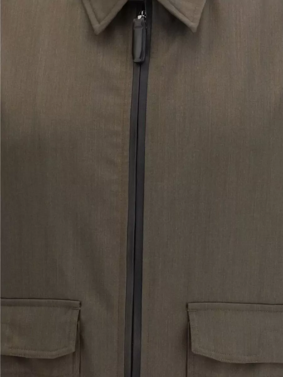 Brioni Wool Full-Length Single-Breasted Coat