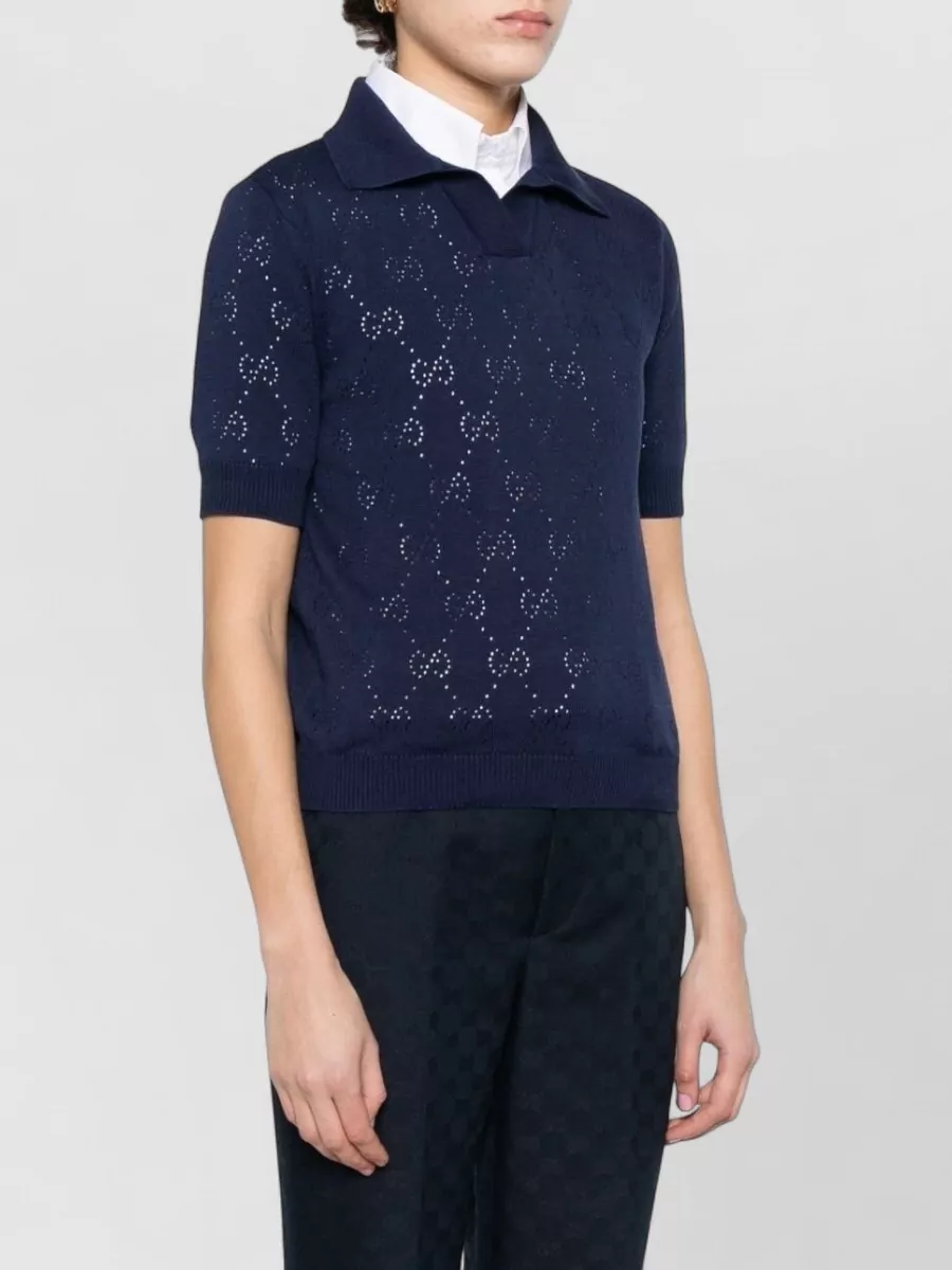 Gucci Silk Polo Top