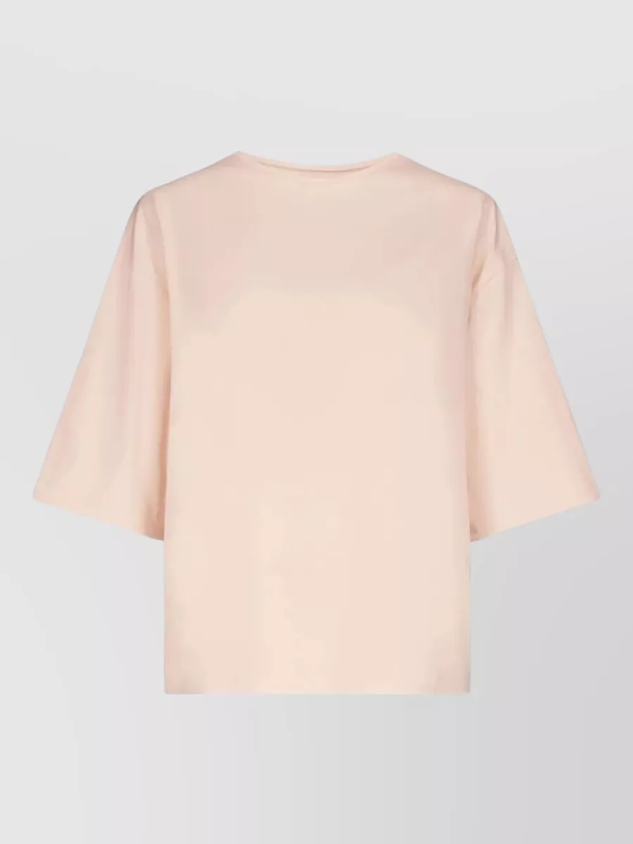 Loulou Studio Osis Relaxed Round Neck T Shirt