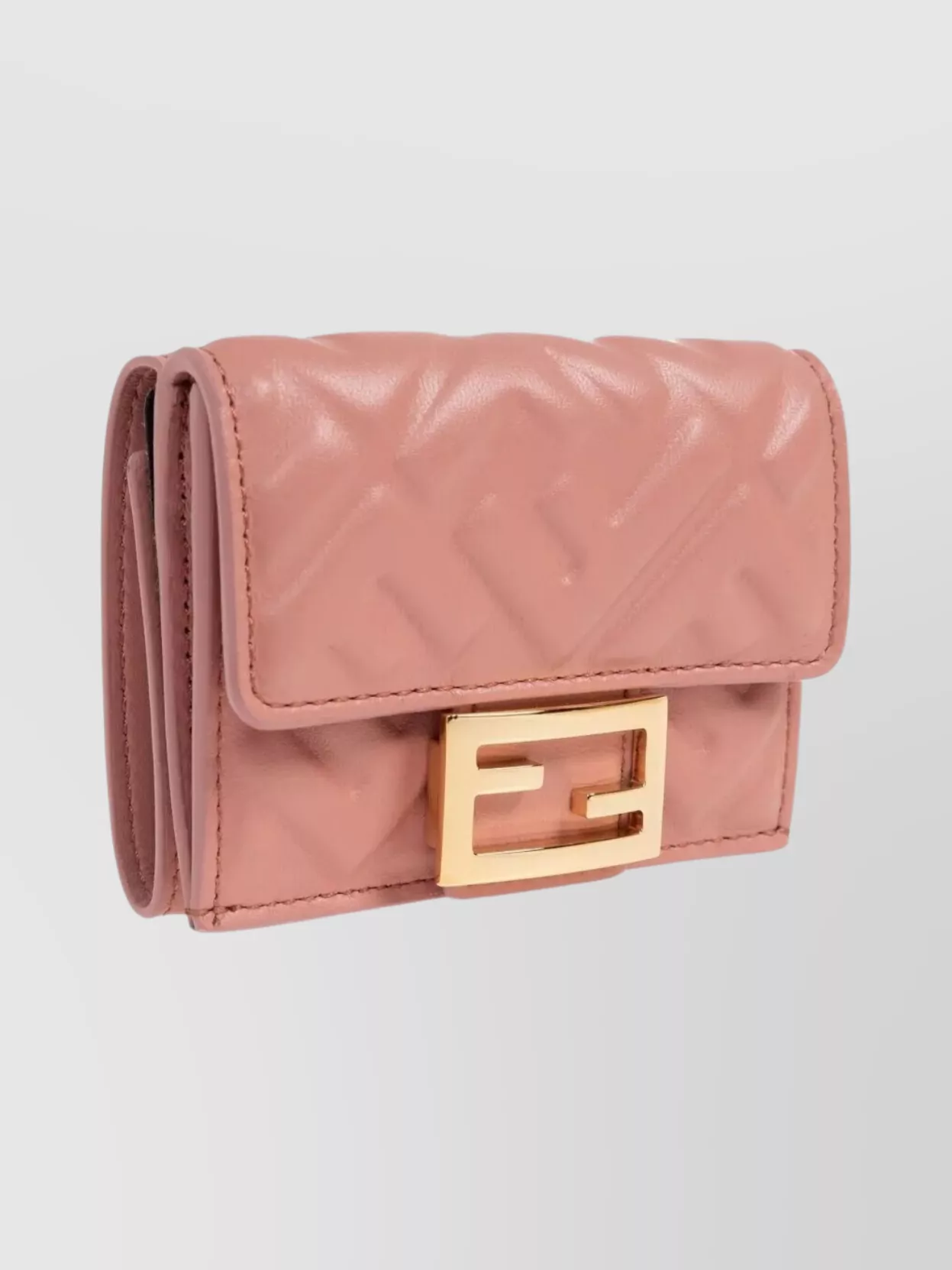 Fendi Micro Trifold Wallet In Nappa Leather