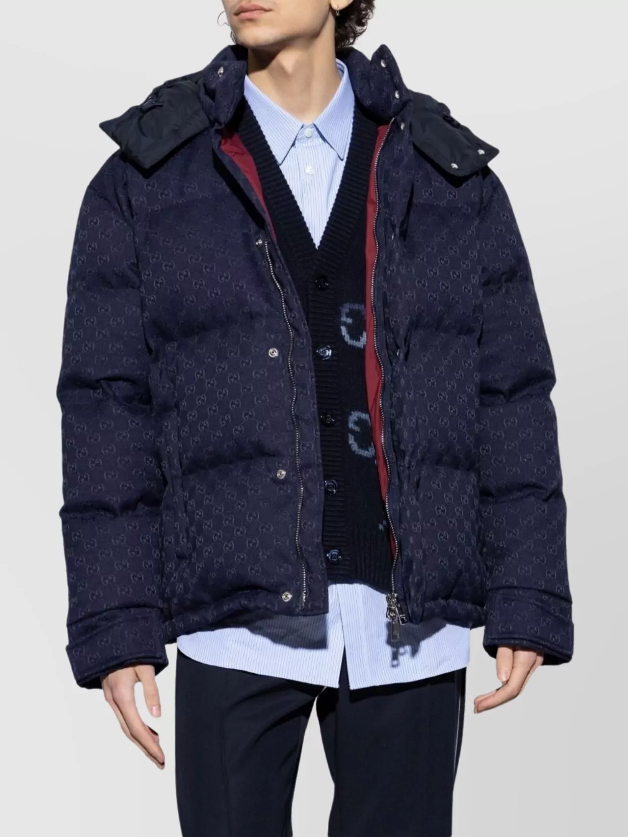 Gucci Detachable Hood Quilted Down Jacket