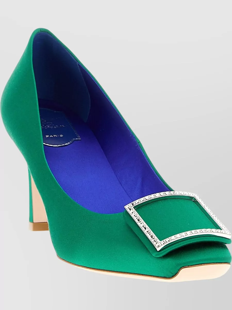 Roger Vivier Trompette Pumps Jewel Buckle Pointed Toe